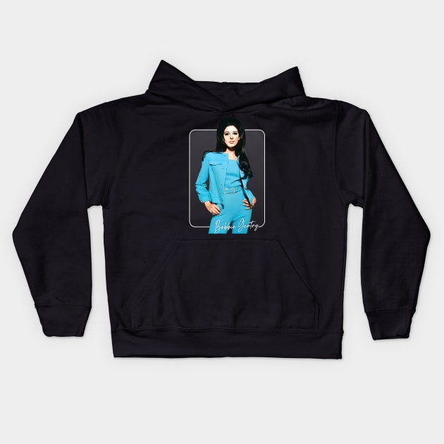 Bobbie Gentry / Vintage Style Fan Design Kids Hoodie by DankFutura